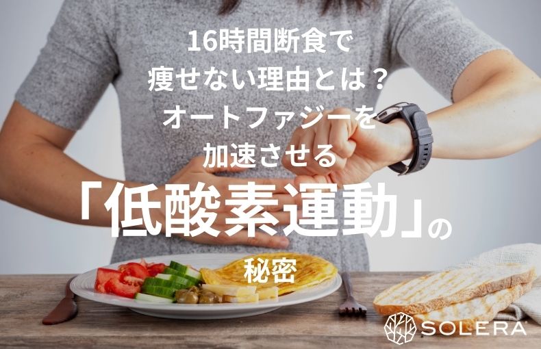 16時間断食で痩せない理由とは？オートファジーを加速させる「低酸素運動」の秘密
